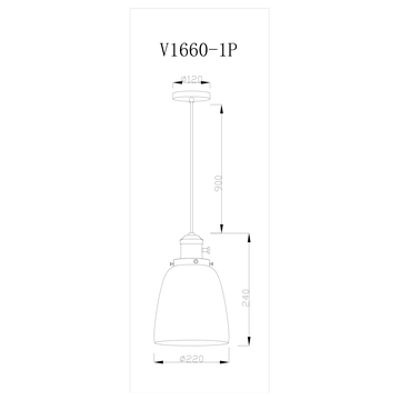 Светильник подвесной Moderli V11518-1P Suvo
