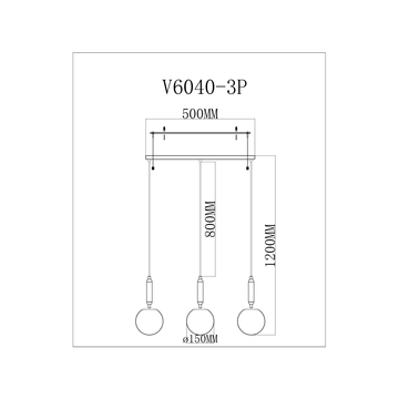 Светильник подвесной Moderli V11565-3P Scrumbel