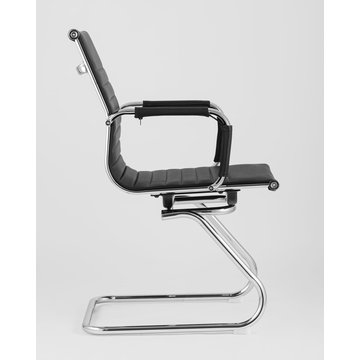 Кресло для посетителей TopChairs Visit черное 2 шт.
