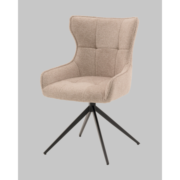 Стул Carlene вращающийся бежевый