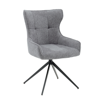 Стул Carlene вращающийся серый