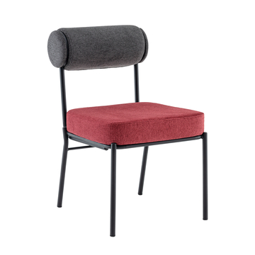 Стул обеденный Ponpoun тёмно-серый бордо