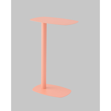 Журнальный столик Eanna L металл коралловый