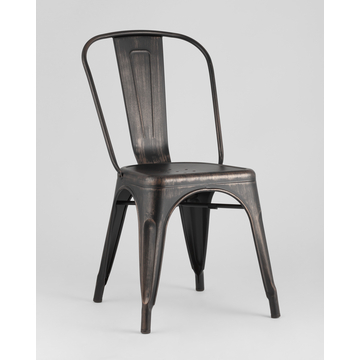 Стул TOLIX черный/патина золото 6 шт.