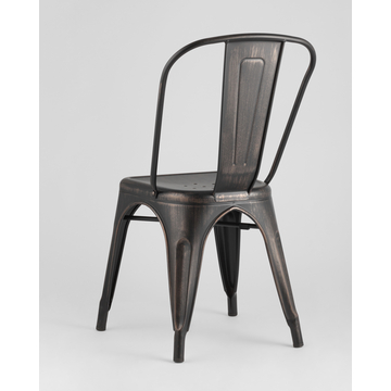 Стул TOLIX черный/патина золото 6 шт.