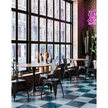 Стул TOLIX черный глянцевый 6 шт.