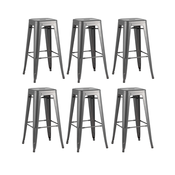 Стул барный TOLIX серебристый матовый 6 шт.