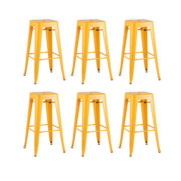 Стул барный TOLIX желтый глянцевый 6 шт.
