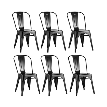 Стул TOLIX черный глянцевый 6 шт.