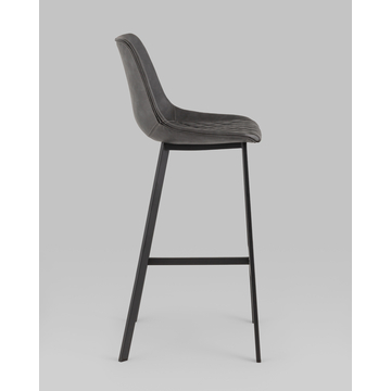 Стул барный TEXAS экокожа серый 2 шт.