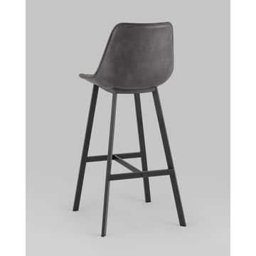 Стул барный TEXAS экокожа серый 2 шт.
