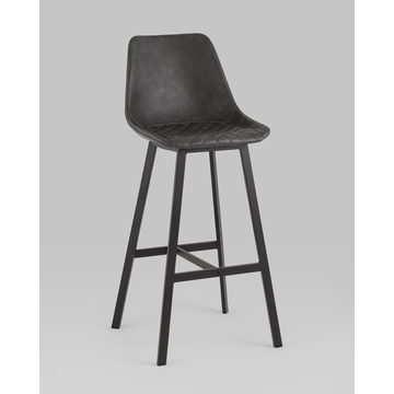 Стул барный TEXAS экокожа серый 2 шт.