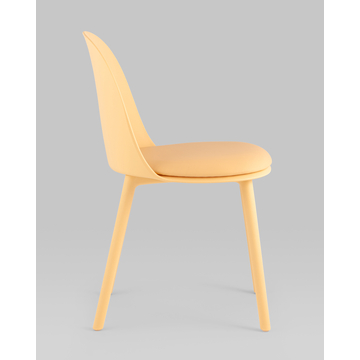 Стул Fog с подушкой пластик желтый 4 шт.