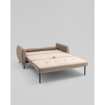 Диван-кровать прямой Барнаби велюр светло-серый