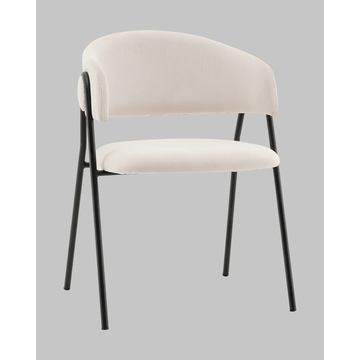 Стул Колин вельвет молочный