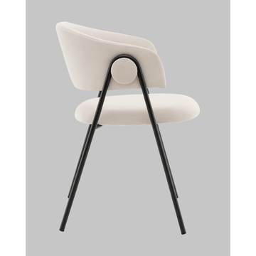 Стул Колин вельвет молочный