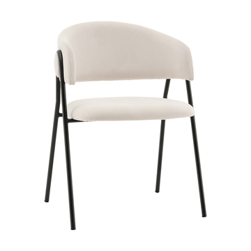 Стул Колин вельвет молочный