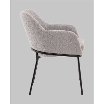 Стул с подлокотниками Кози new ткань букле серый