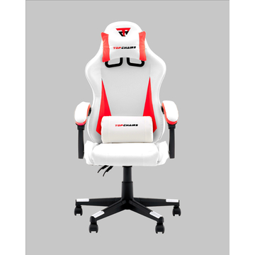 Кресло спортивное TopChairs Phantom бело-красный