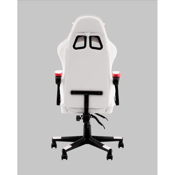 Кресло спортивное TopChairs Phantom бело-красный