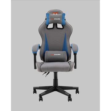 Кресло спортивное TopChairs Phantom серо-голубой