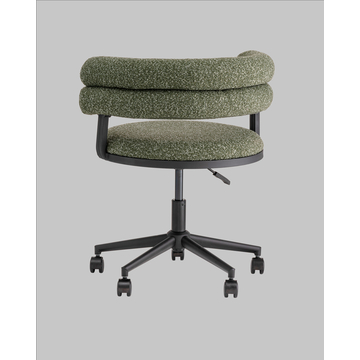 Стул офисный Ponty зелёный чёрные ножки