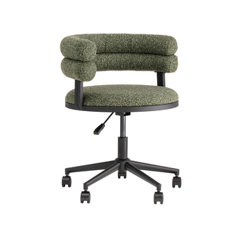 Стул офисный Ponty зелёный чёрные ножки