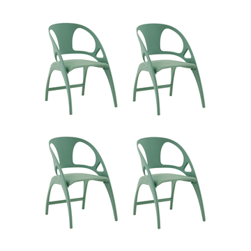 Стул складной Liara пластик нежно-зеленый 4 шт.
