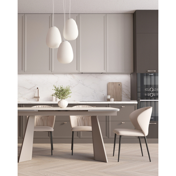 Стол обеденный Eliora 160-240*90 серая керамика