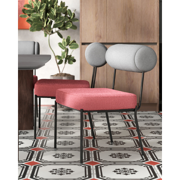 Стул обеденный Ponpoun тёмно-серый бордо