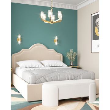 Банкетка Taks букле белый