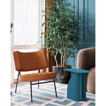 Журнальный столик Yvaine металл синий