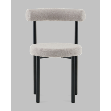 Стул обеденный Флорео букле светло-серый