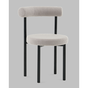 Стул обеденный Флорео букле светло-серый