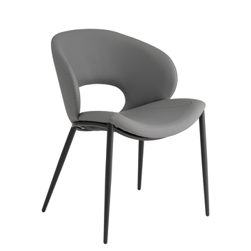 Стул Вивьен экокожа серый