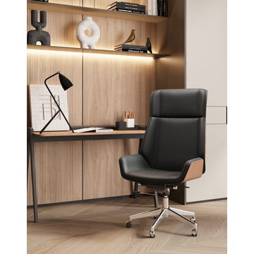 Кресло руководителя TopChairs Crown SN черный