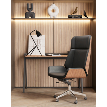 Кресло руководителя TopChairs Crown SN черный