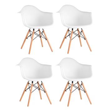 Кресло W белое 4 шт.