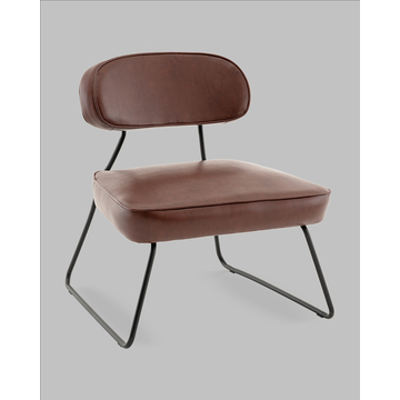 Кресло Kate new ткань экокожа бордово-коричневый