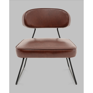 Кресло Kate new ткань экокожа бордово-коричневый