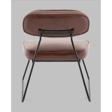 Кресло Kate new ткань экокожа бордово-коричневый