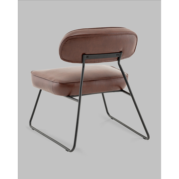 Кресло Kate new ткань экокожа бордово-коричневый