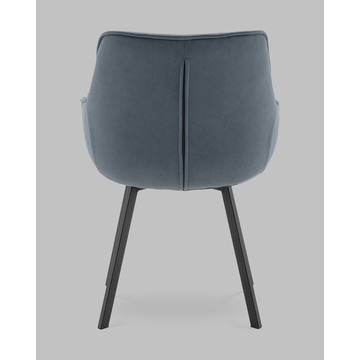 Стул Амальри велюр серо-синий