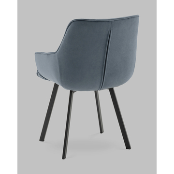 Стул Амальри велюр серо-синий