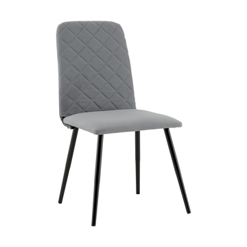 Стул Кристенсен велюр серый