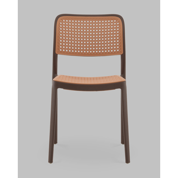 Стул Yona пластиковый коричневый