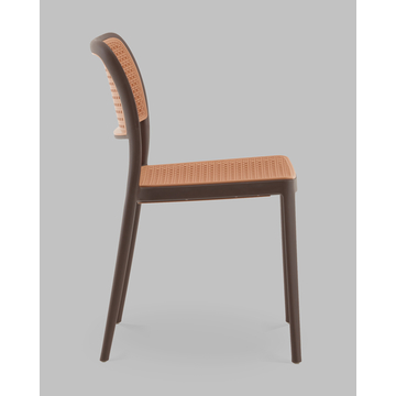 Стул Yona пластиковый коричневый