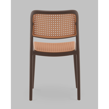 Стул Yona пластиковый коричневый