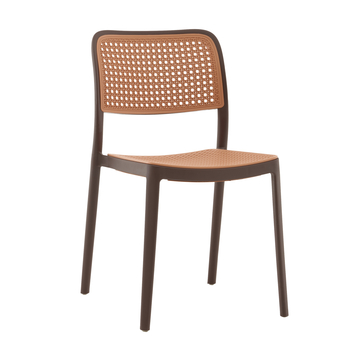 Стул Yona пластиковый коричневый