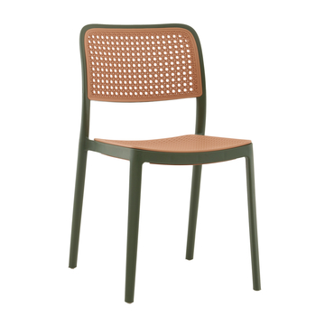 Стул Yona пластиковый зелёный